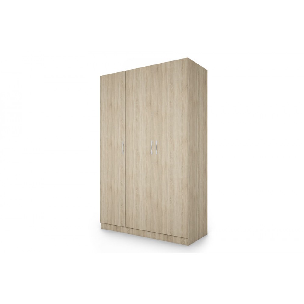 Ντουλάπα Τρίφυλλη 1211002 Σόνομα, 120x191x52, Genomax